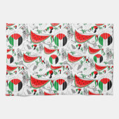 Freedom Global Sumud Flotilla Boats to Gaza Geschirrtuch (Horizontal)