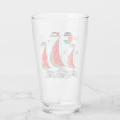 Freedom Global Sumud Flotilla Boats to Gaza Glas (Rückseite)