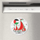 Freedom Global Sumud Flotilla Boats to Gaza Magnet (In Situ (Geschirrspüler))
