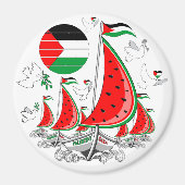 Freedom Global Sumud Flotilla Boats to Gaza Magnet (Vorne)
