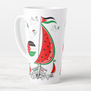 Freedom Global Sumud Flotilla Boats to Gaza Milchtasse