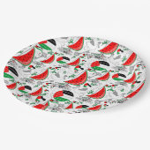 Freedom Global Sumud Flotilla Boats to Gaza Pappteller (Schrägansicht)