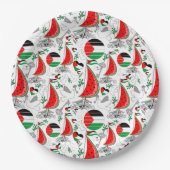 Freedom Global Sumud Flotilla Boats to Gaza Pappteller (Vorderseite)