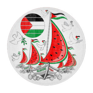 Freedom Global Sumud Flotilla Boats to Gaza Schneidebrett
