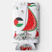 Freedom Global Sumud Flotilla Boats to Gaza Selters Dosenkühler (Rückseite)