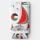 Freedom Global Sumud Flotilla Boats to Gaza Selters Dosenkühler (Vorderseite)