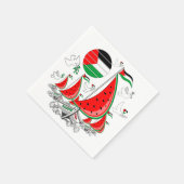 Freedom Global Sumud Flotilla Boats to Gaza Serviette (Ecke)