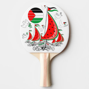 Freedom Global Sumud Flotilla Boats to Gaza Tischtennis Schläger