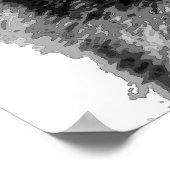 Freedom Grey Wolf Motivierend Poster Print (Ecke)