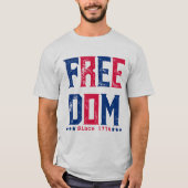 Freedom Grunge Retro Script | Seit 1776 T - Shirt (Vorderseite)