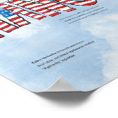 Freedom Hang Poster gelassen (Ecke)