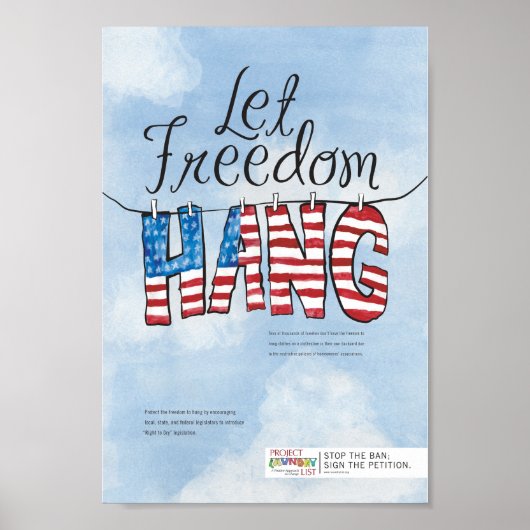 Freedom Hang Poster gelassen (Vorne)