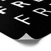 FREEDOM. Inspiration Poster (Ecke)