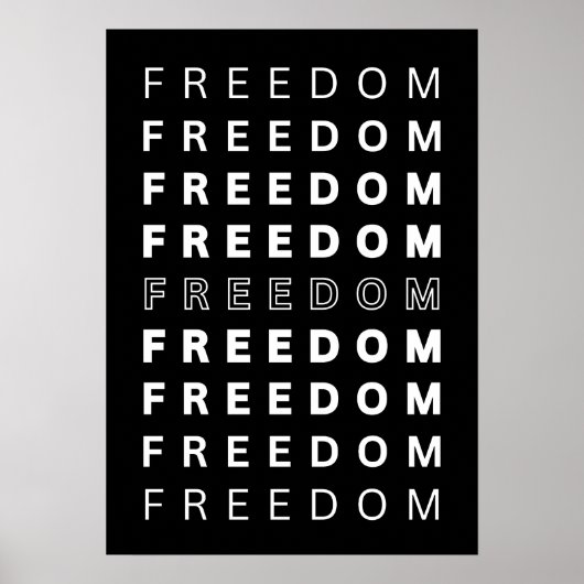 FREEDOM. Inspiration Poster (Vorne)