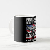 Freedom Isnt Free Veteran - American Eagle Kaffeetasse (Vorderseite Links)