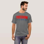 Freedom Its All About Jesus Christian Patriot T-Shirt (Vorne ganz)
