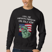Freedom July 4th and Dinosaurs Sweatshirt (Vorderseite)