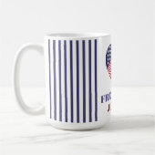 Freedom & Justice American Flag with Heart. Kaffeetasse (Links)