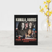 Freedom Kamala Harris 1 Karte (Gelbe Blume)