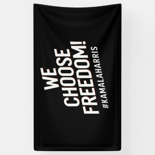 Freedom Kamala Harris 2024 Banner (Vertikal)