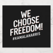 Freedom Kamala Harris 2024 Bierflaschenetikett (Einzelnes Label)