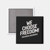 Freedom Kamala Harris 2024 Magnet (Vorderseite/Rückseite)