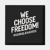 Freedom Kamala Harris 2024 Magnet (Vorne)