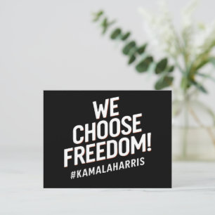 Freedom Kamala Harris 2024 Postkarte