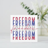 Freedom Kamala Harris Einladung (Stehend Vorderseite)