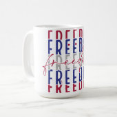 Freedom Kamala Harris Kaffeetasse (Vorderseite Links)