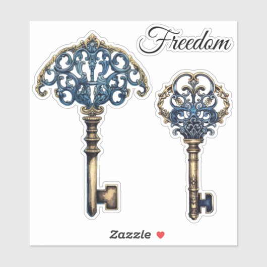 Freedom Keys Aufkleber (Blatt)