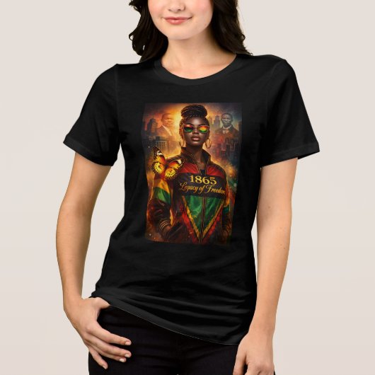 Freedom Legacy (City + Historical Figures) Tri-Blend Shirt (Vorderseite)