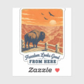 Freedom Looks Good Canyon Aufkleber (Blatt)