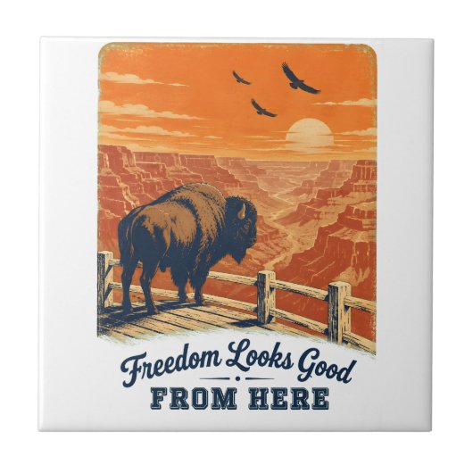Freedom Looks Good Canyon Fliesen (Vorderseite)