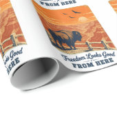 Freedom Looks Good Canyon Geschenkpapier (Rolleneckpunkt)