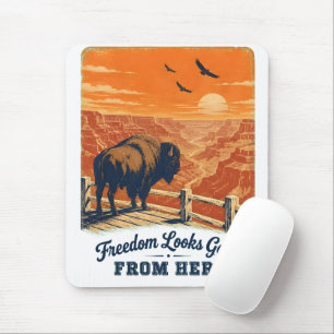 Freedom Looks Good Canyon-Mauspad Mousepad