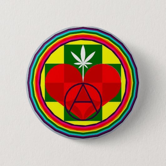 FREEDOM LOVE and JOY Button (Vorderseite)