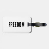 Freedom Luggage Tag Gepäckanhänger (Rückseite horizontal)