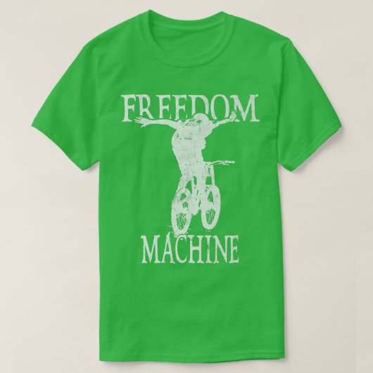 Freedom Machine Biking Biker Cycle T-Shirt (Design vorne)