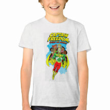Freedom Man Cartoon-Kinder-T-Shirt – Cute Superhel