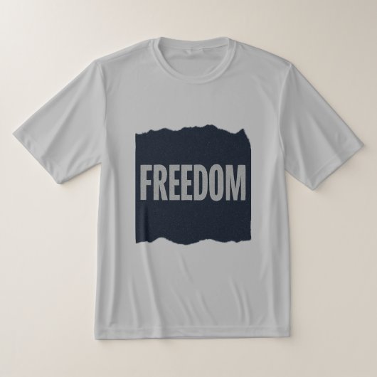 FREEDOM Minimal Grain Text DesignT-Shirt T-Shirt (Ablage )