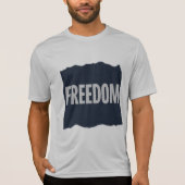 FREEDOM Minimal Grain Text DesignT-Shirt T-Shirt (Vorderseite)