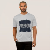 FREEDOM Minimal Grain Text DesignT-Shirt T-Shirt (Vorne ganz)