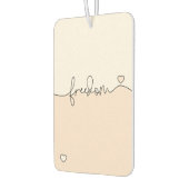 Freedom Minimalist Typography Design Autolufterfrischer (Links)