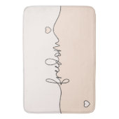 Freedom Minimalist Typography Design Badematte (Vorderseite Vertikal)