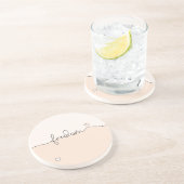 Freedom Minimalist Typography Design Getränkeuntersetzer (Seite)