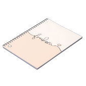 Freedom Minimalist Typography Design Notizblock (Linke Seite)