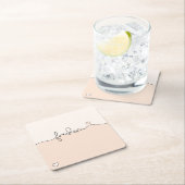 Freedom Minimalist Typography Design Rechteckiger Pappuntersetzer (Vor Ort)