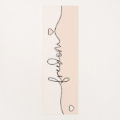 Freedom Minimalist Typography Design Yogamatte (Vorderseite)