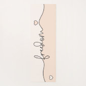 Freedom Minimalist Typography Design Yogamatte (Rückseite)